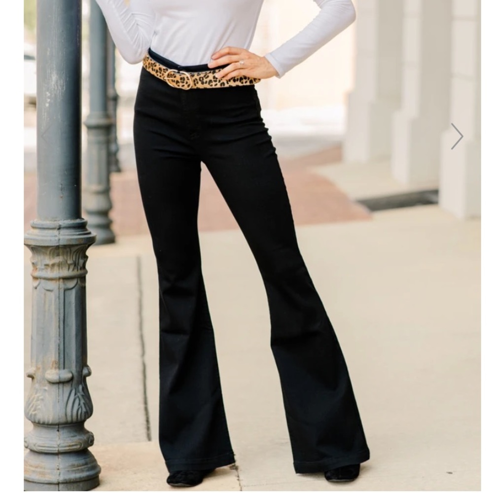 Break it Down Black Flare Jeans